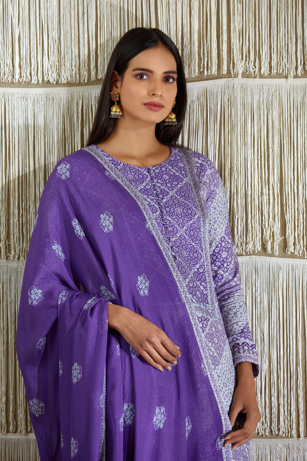 Purple Kurta Set