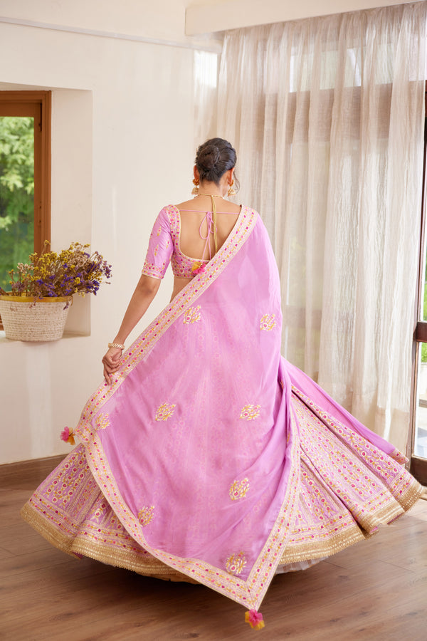 Lavender Lehenga Set.