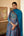 Royal Blue Anarkali Set.