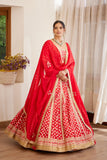 Red Maroon Lehenga Set.