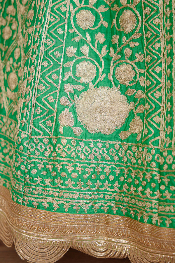 Green Lehenga Set.