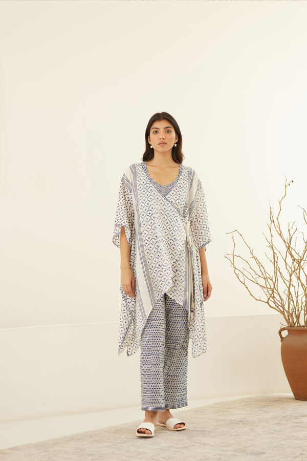 Whisper White - Twilight Blue Tunic Set.