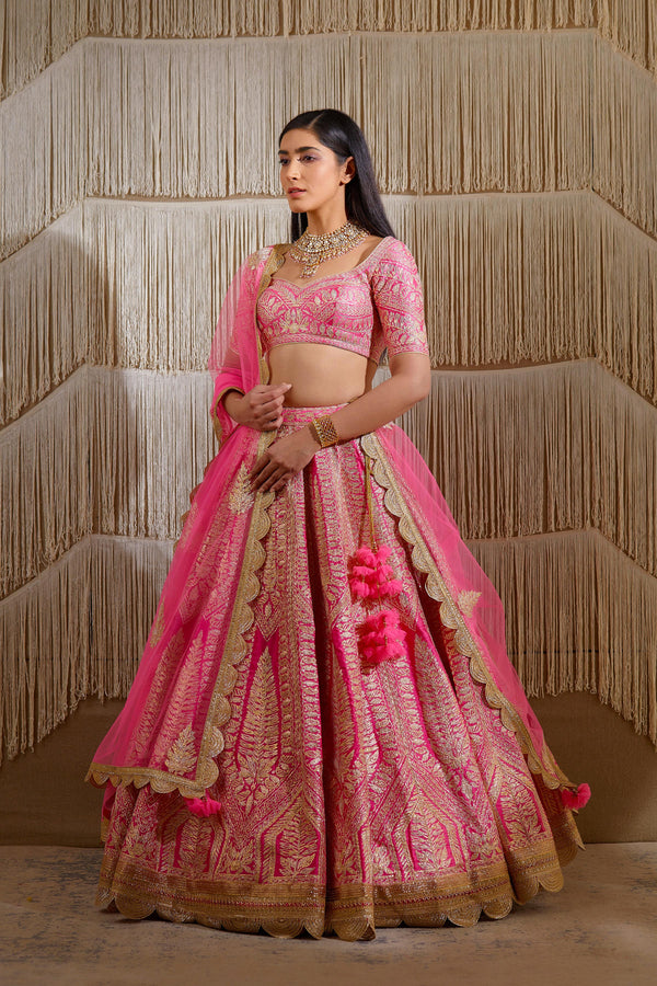 Coral Pink Lehenga set