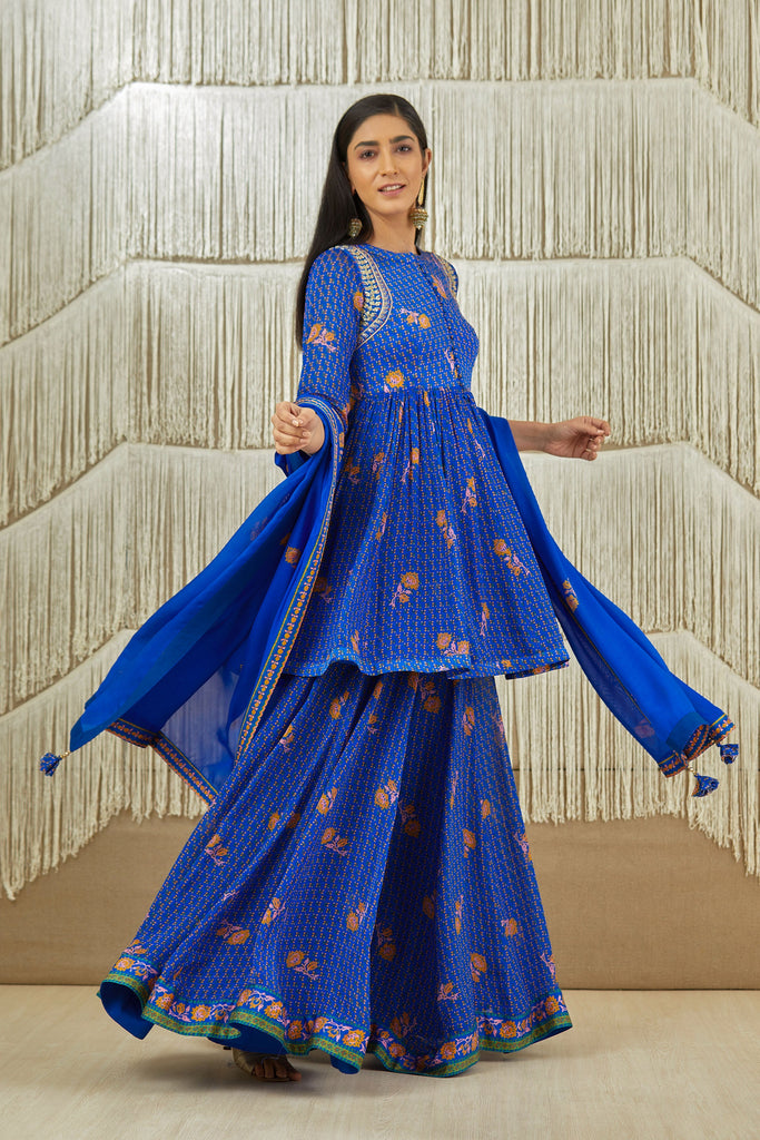 Buy Blue Kurta Suit Sets for Women by Juniper Online | Ajio.com