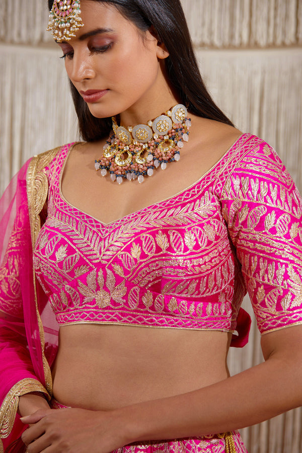 Pink Lehenga set