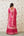 Magenta Kurta Skirt Set.