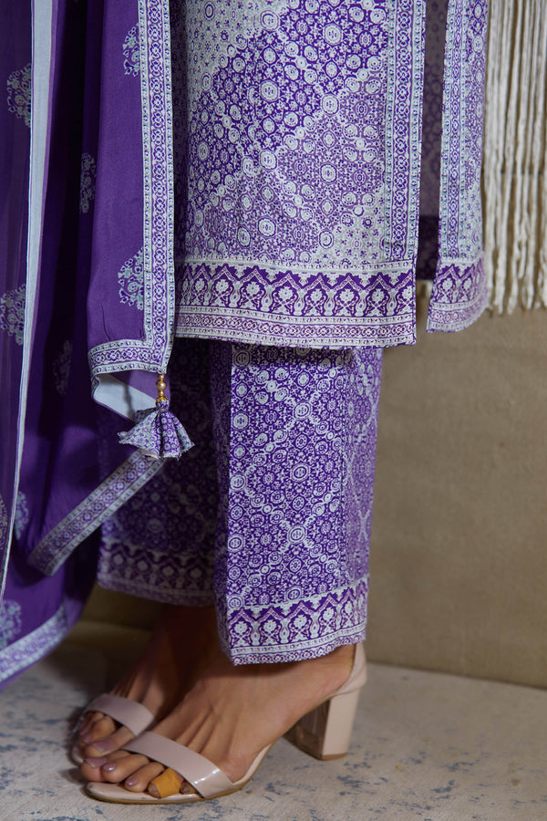 Purple Kurta Set