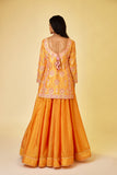 Saffron Orange Skirt Set.