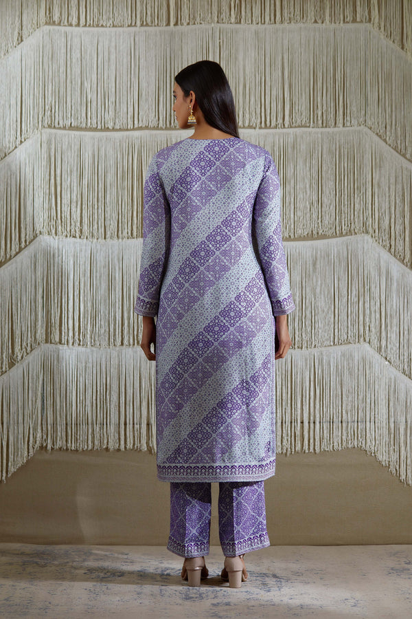 Purple Kurta Set