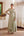 Neutral Green Anarkali Set.