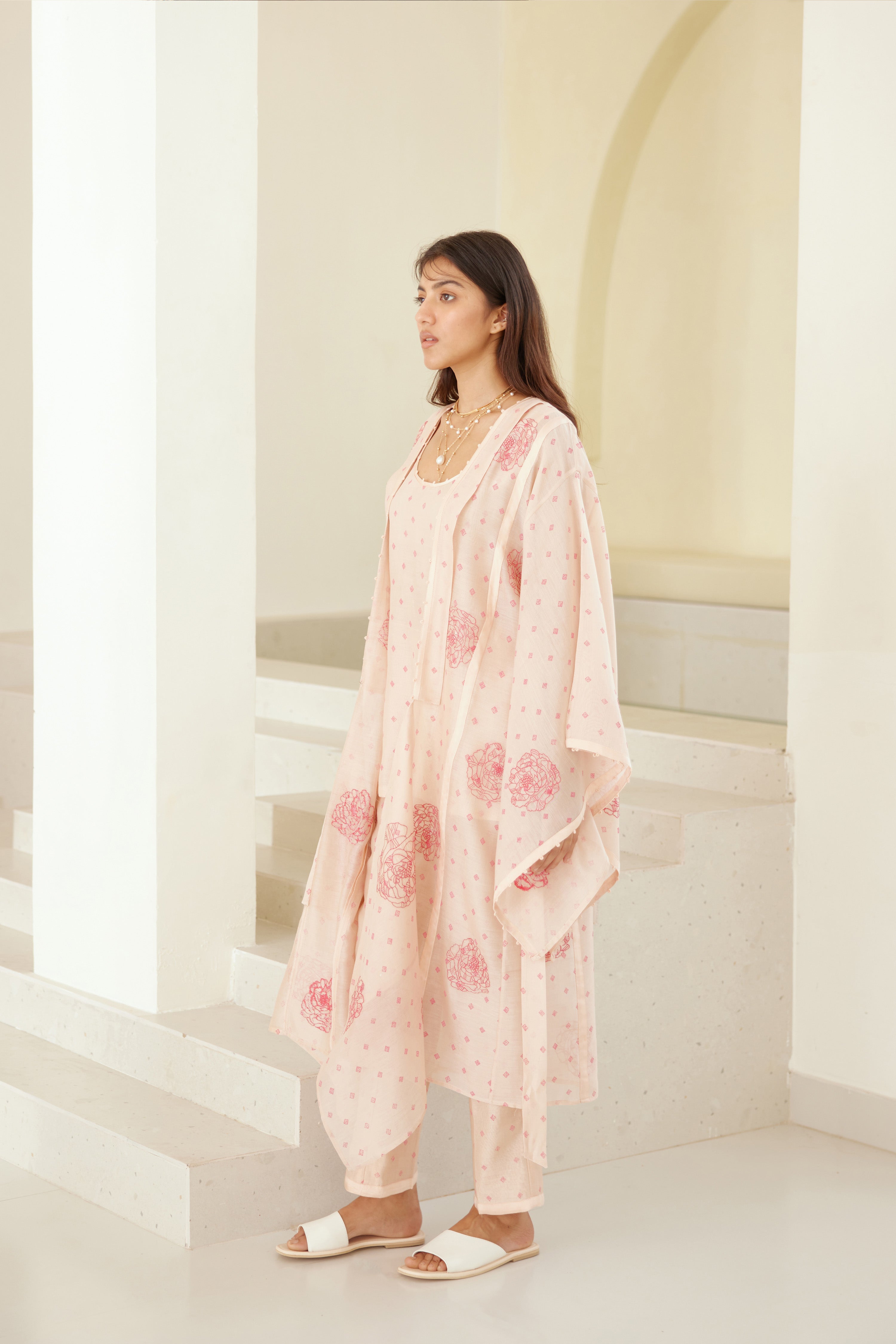 Numero 74 Abito Kimono Akiko - Grigio Argento - 100% cotone bio donna Numero 74 Abito Kimono Akiko - Grigio Argento - 100% cotone bio donna
