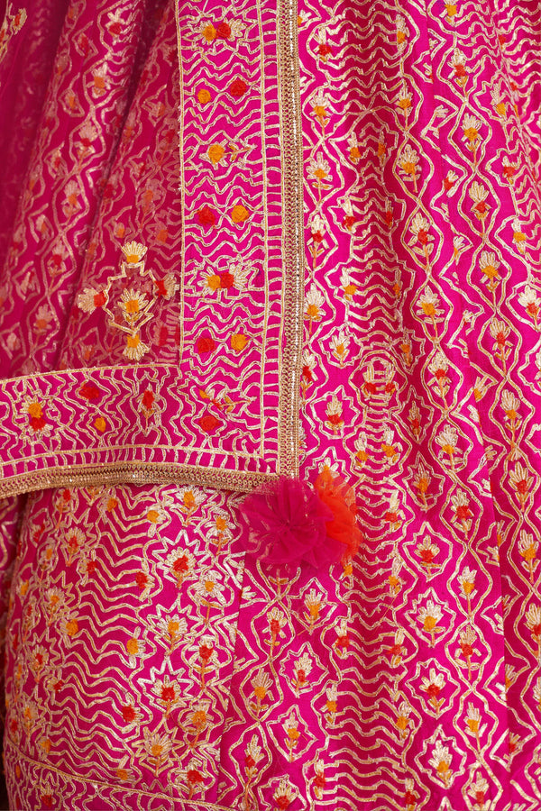 Magenta Pink Lehenga Set.