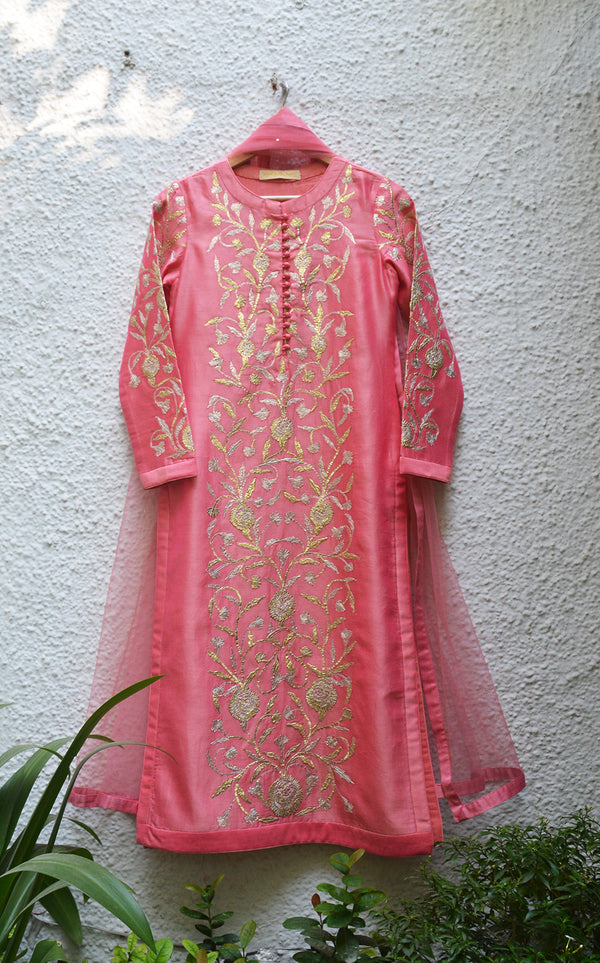 Coral Kurta Set.