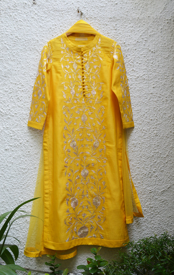 Yellow Kurta Set.