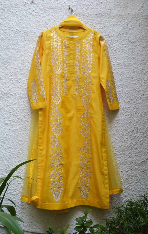 Yellow Kurta Set.