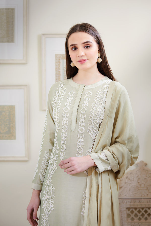 Mint Green Kurta Set.