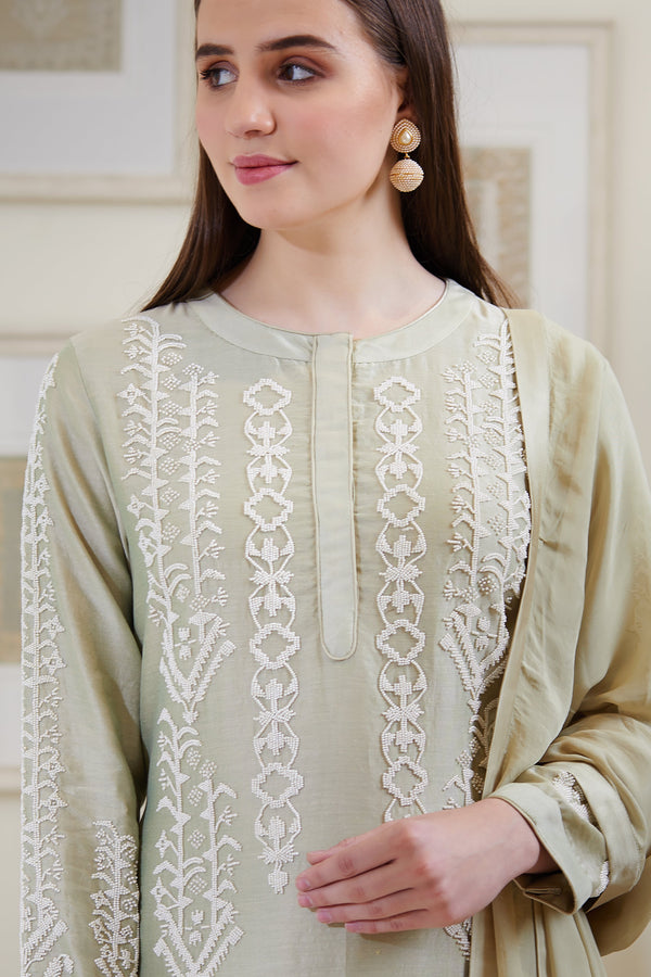 Mint Green Kurta Set.