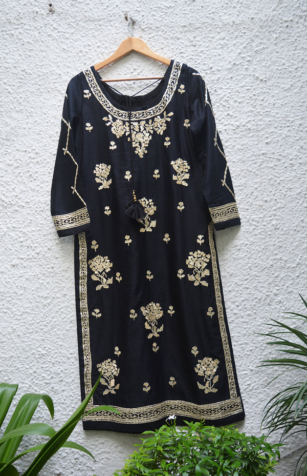 Black Kurta Set.