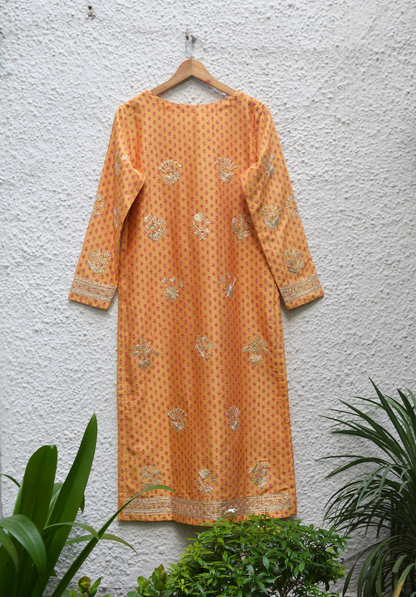 Orange Kurta Set.