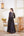 Black Anarkali Set.