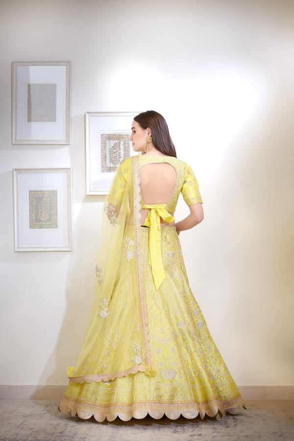 Yellow Lehenga Set.