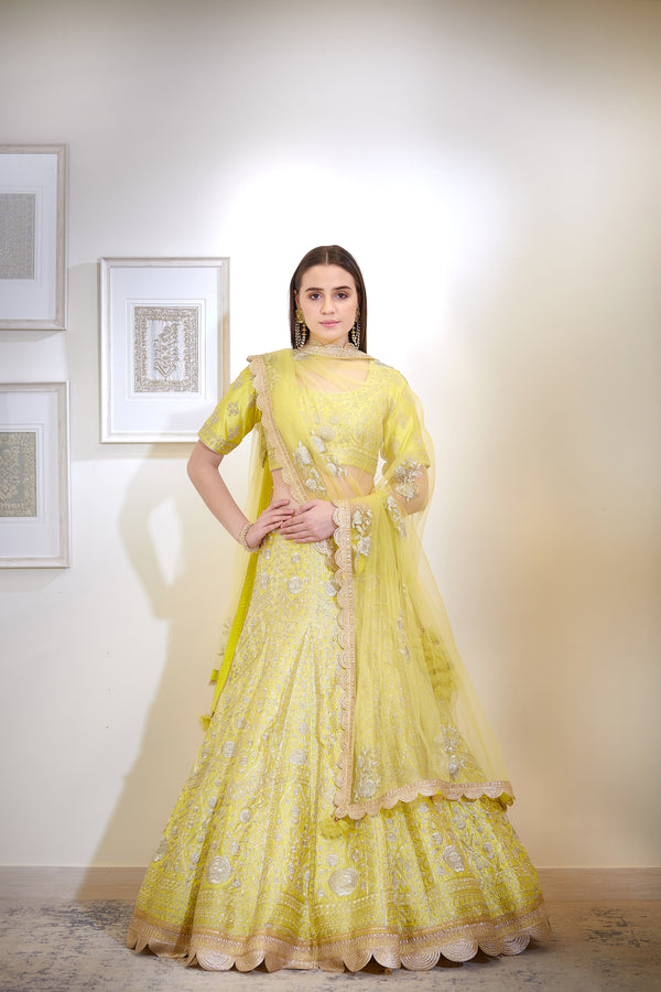 Yellow Lehenga Set.