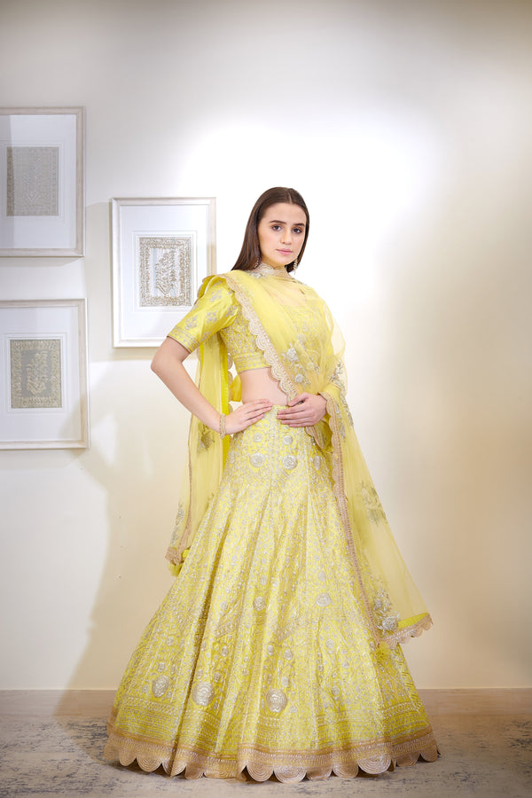 Yellow Lehenga Set.