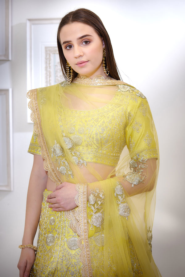 Yellow Lehenga Set.