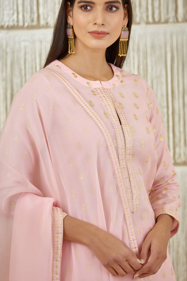 Powder Pink Kurta Set