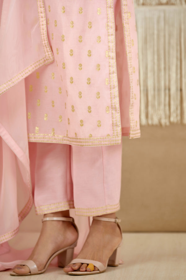 Powder Pink Kurta Set