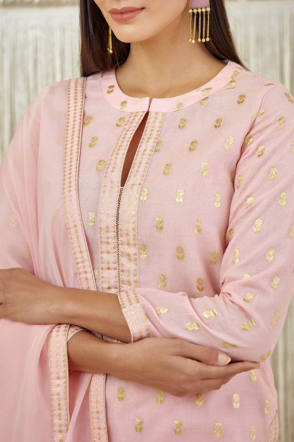 Powder Pink Kurta Set