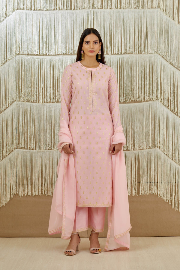 Powder Pink Kurta Set