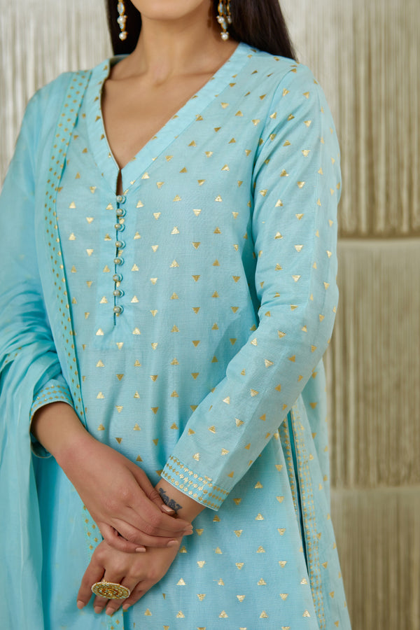 Powder Blue Kurta Set