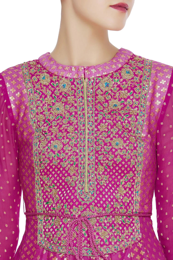 Brocade embroidered kurta set