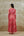Pink Red Anarkali set.