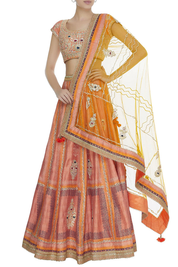 Multicolour Lehenga Set.