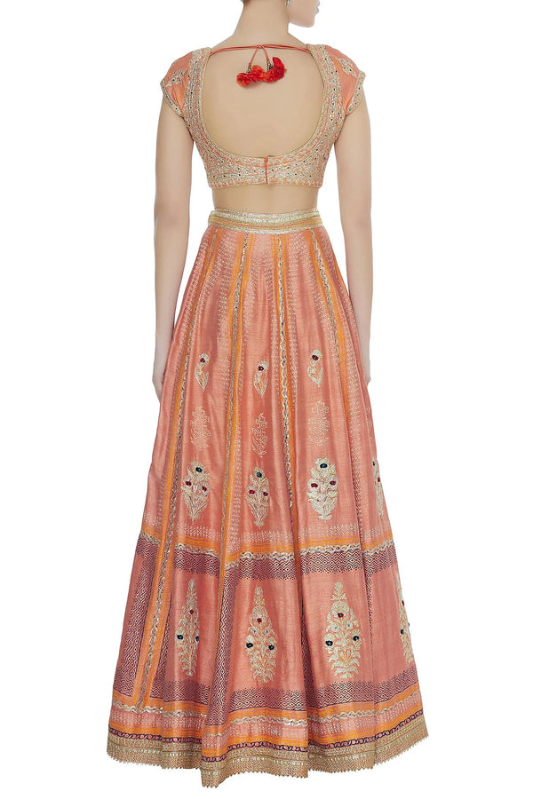 Multicolour Lehenga Set.