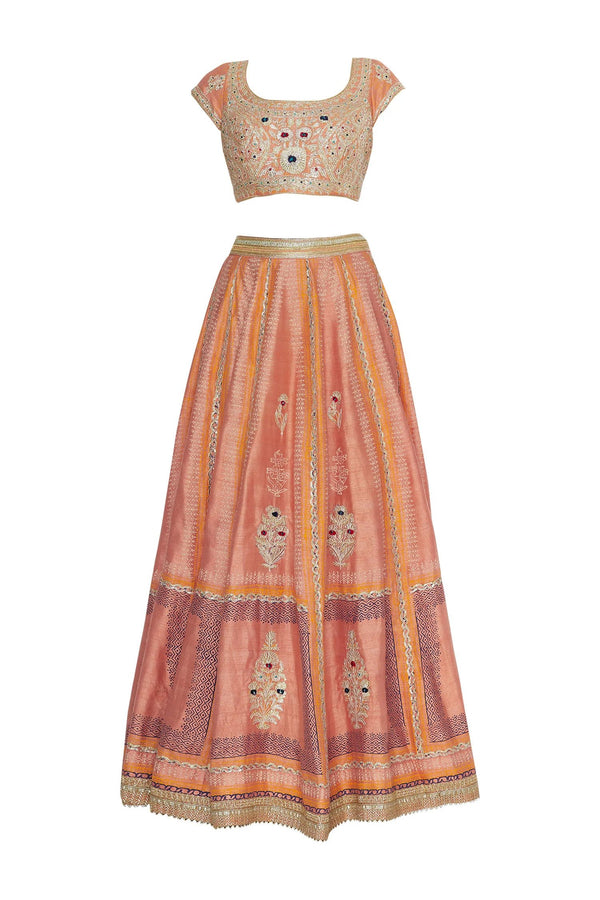 Multicolour Lehenga Set.