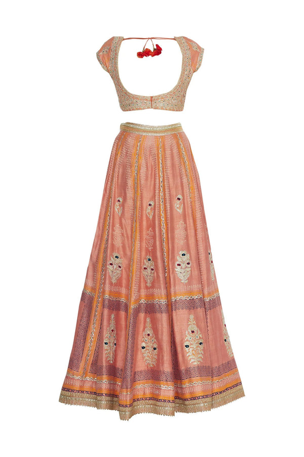 Multicolour Lehenga Set.