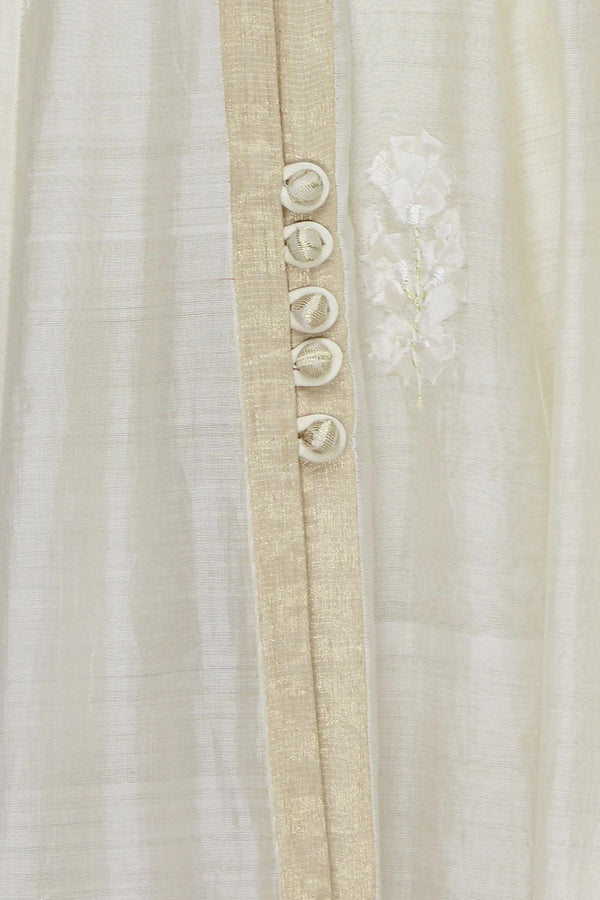 Ivory Embroidered Anarkali