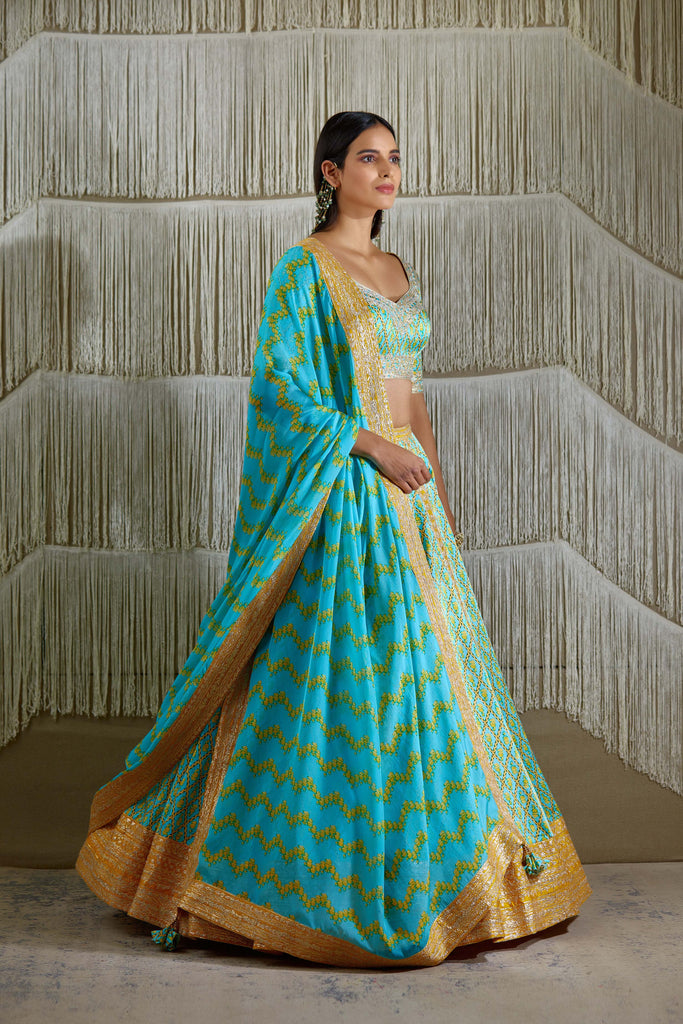 Brides That Looked Gorgeous In Teal Lehengas & Where You Can Buy One  Online! | WeddingBazaar