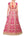 Fuschia pink embroidered lehenga set