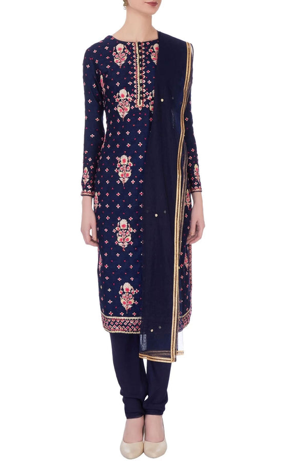 Navy blue  kurta set