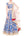 Royal blue satin gota work lehenga set