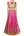 Pink sequin embroidered brocade bridal lehenga set