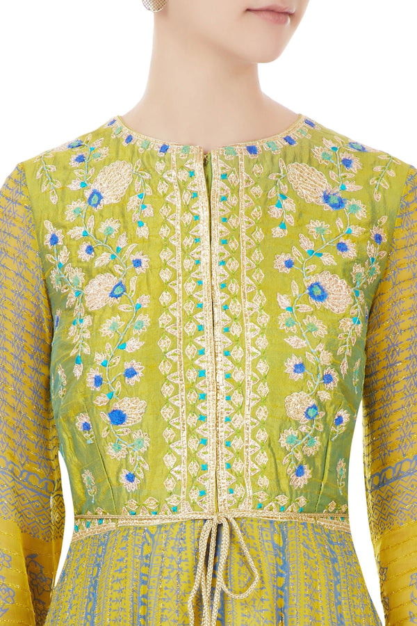 Yellow  anarkali set