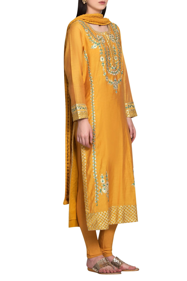 Mango Yellow Kurta Set.