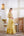Mustard Kurta & Skirt Set.