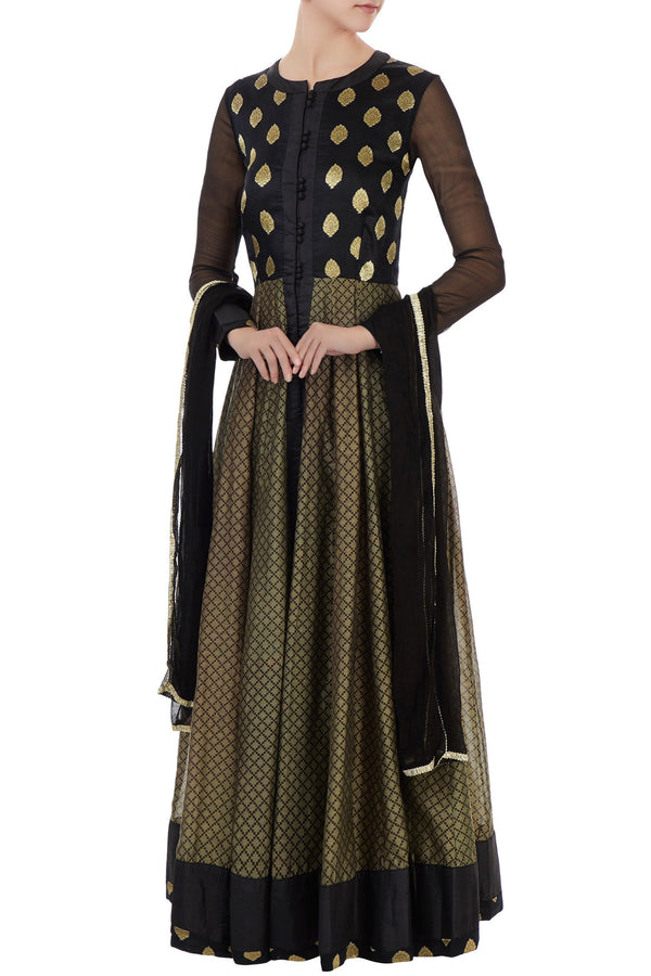 Black  anarkali set