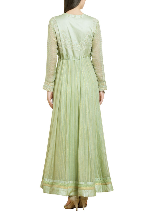 Mint Green anarkali set